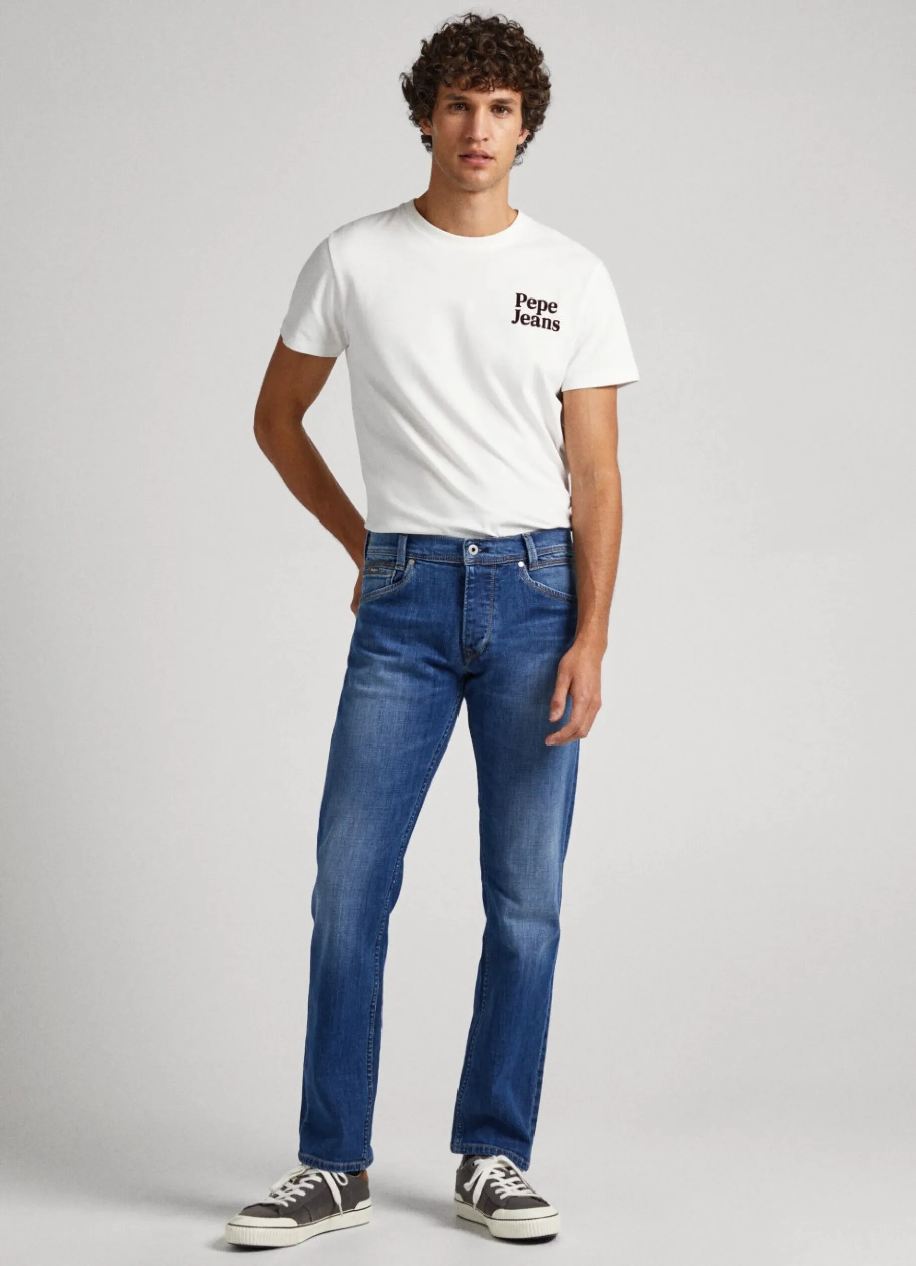Men Pepe Jeans Stanley Fit Mid-Rise Jeans