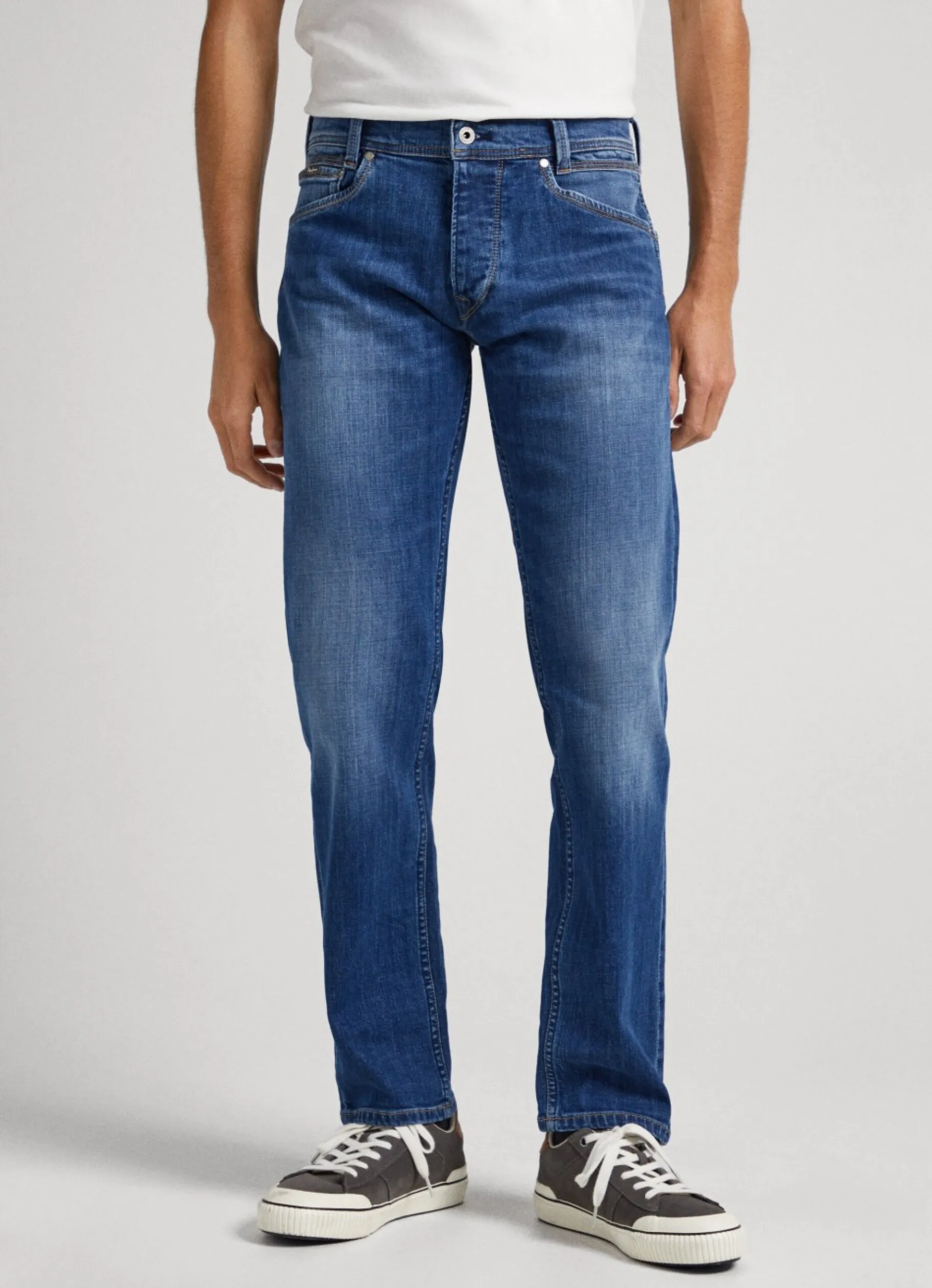 Men Pepe Jeans Stanley Fit Mid-Rise Jeans