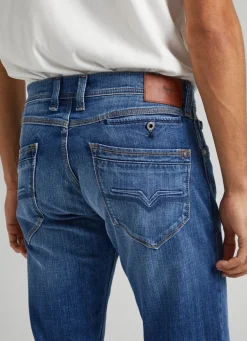Men Pepe Jeans Stanley Fit Mid-Rise Jeans