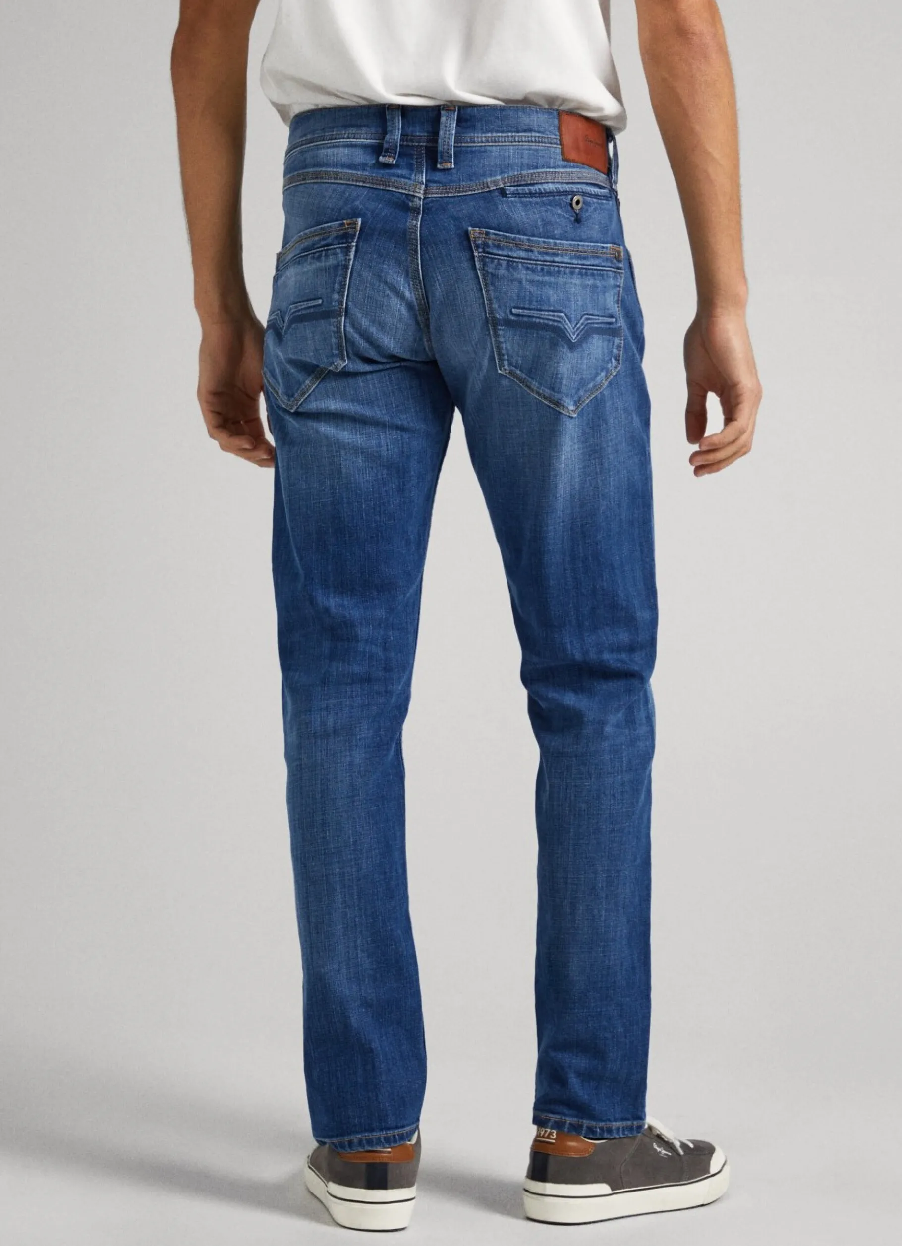 Men Pepe Jeans Stanley Fit Mid-Rise Jeans