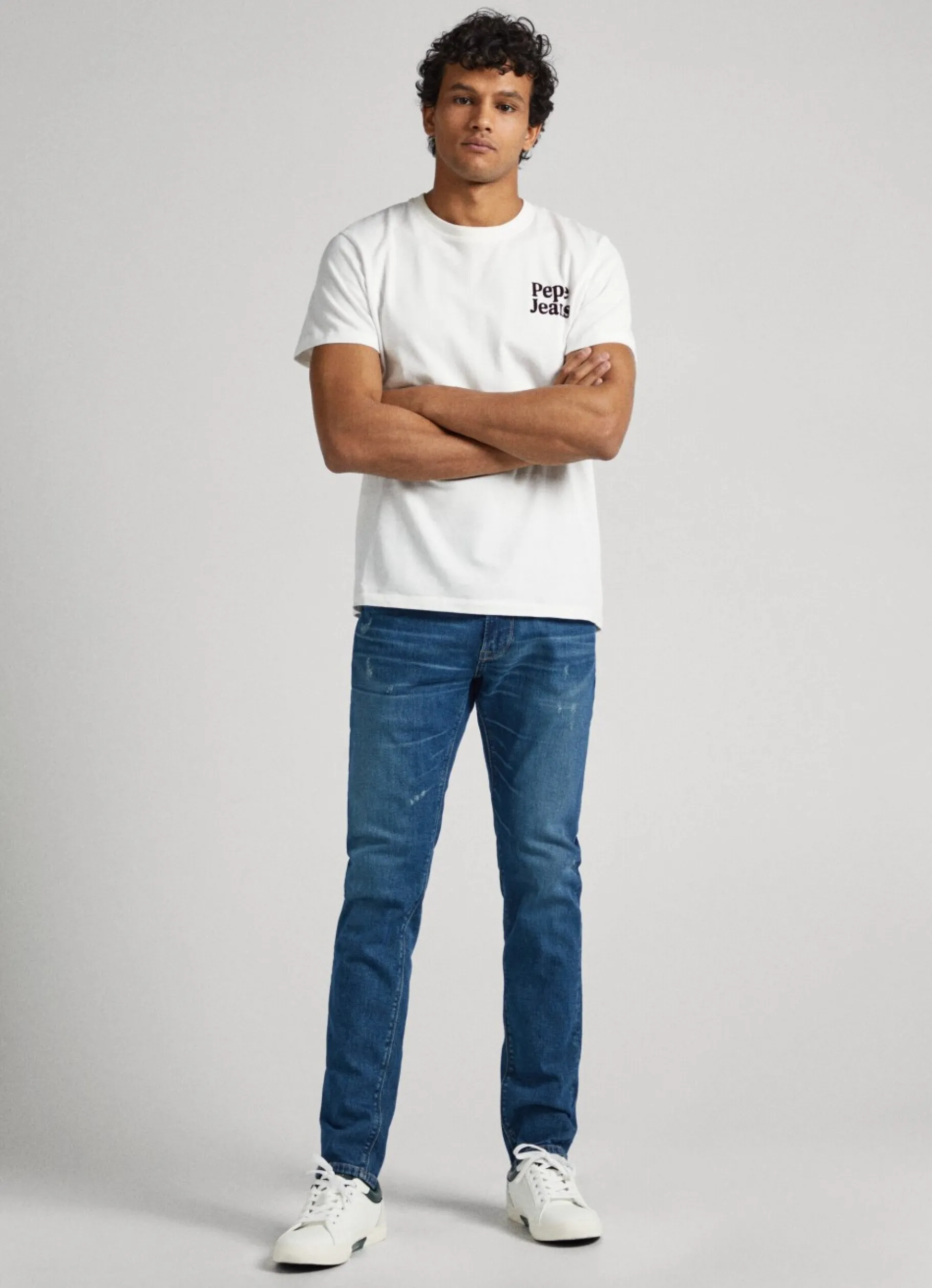 Men Pepe Jeans Stanley Fit Mid-Rise Jeans