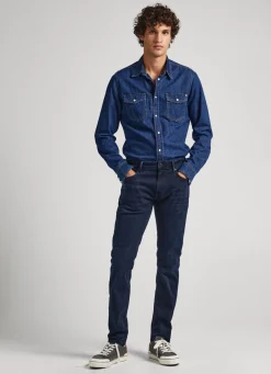 Men Pepe Jeans Stanley Regular Fit Mid-Rise Jeans