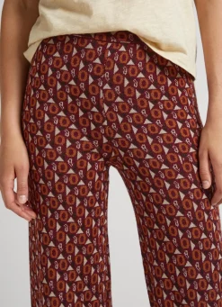 Women Pepe Jeans Straight Jacquard Trousers