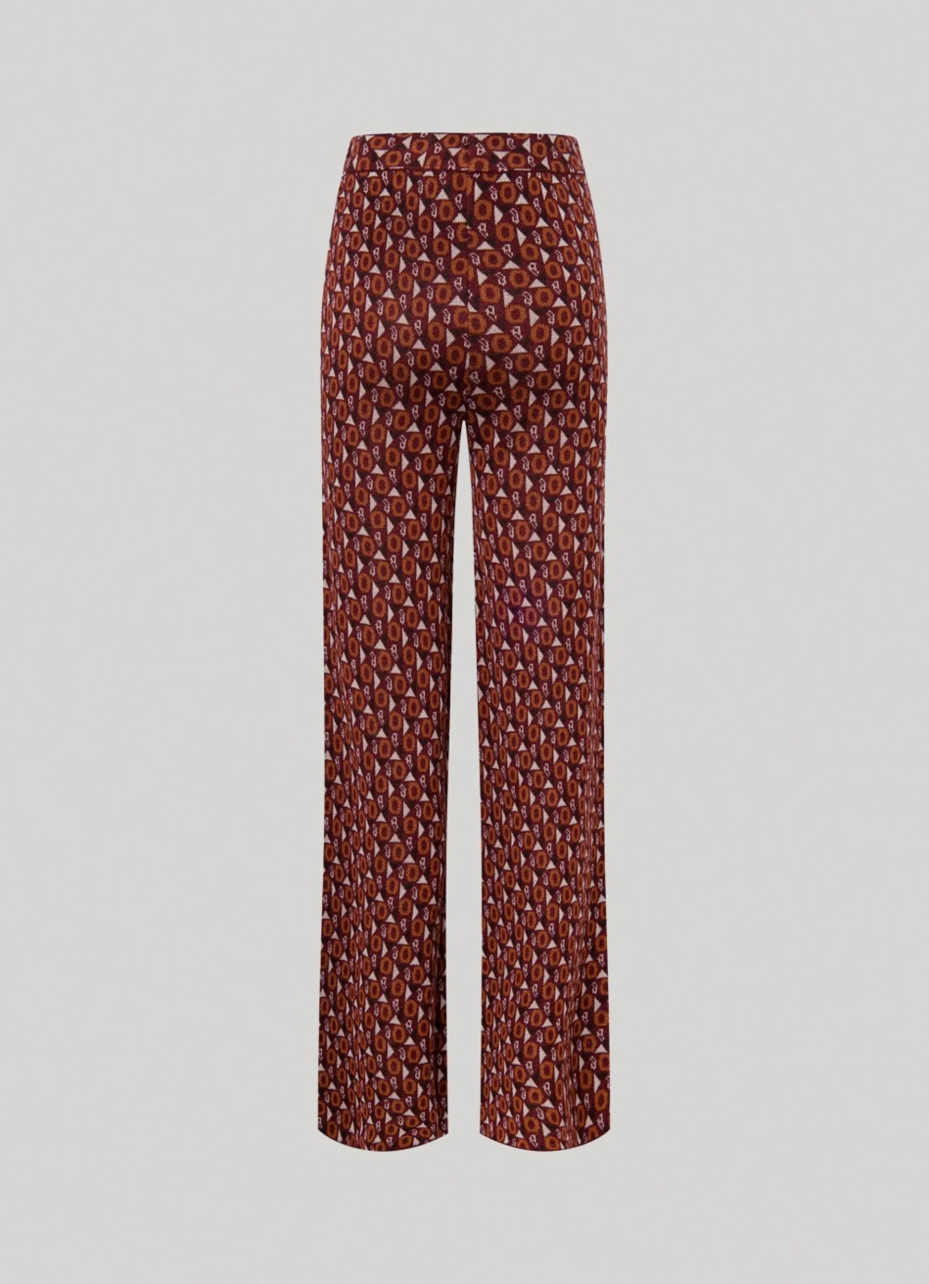 Women Pepe Jeans Straight Jacquard Trousers
