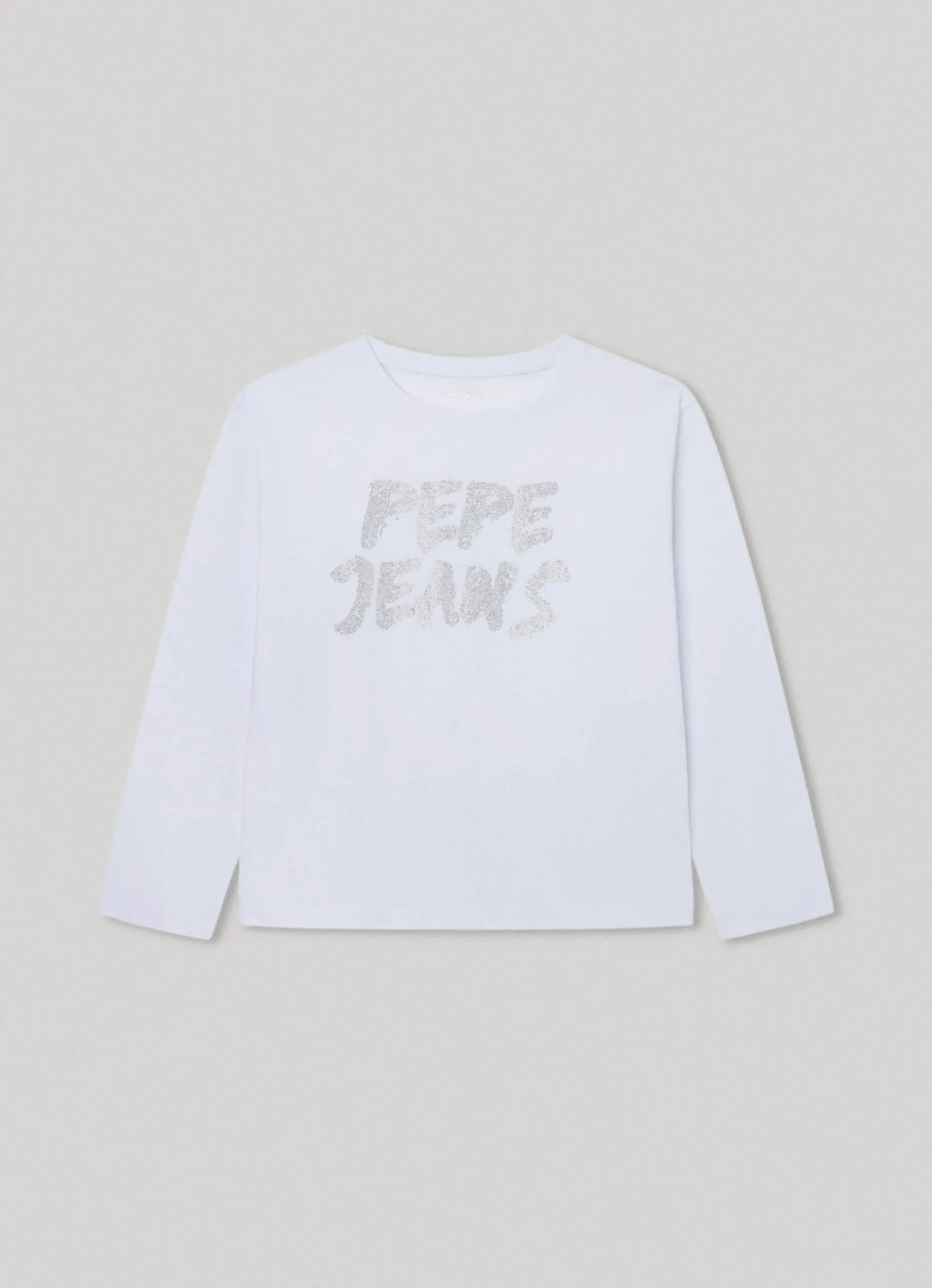 Girl Pepe Jeans Strass Logo T-Shirt