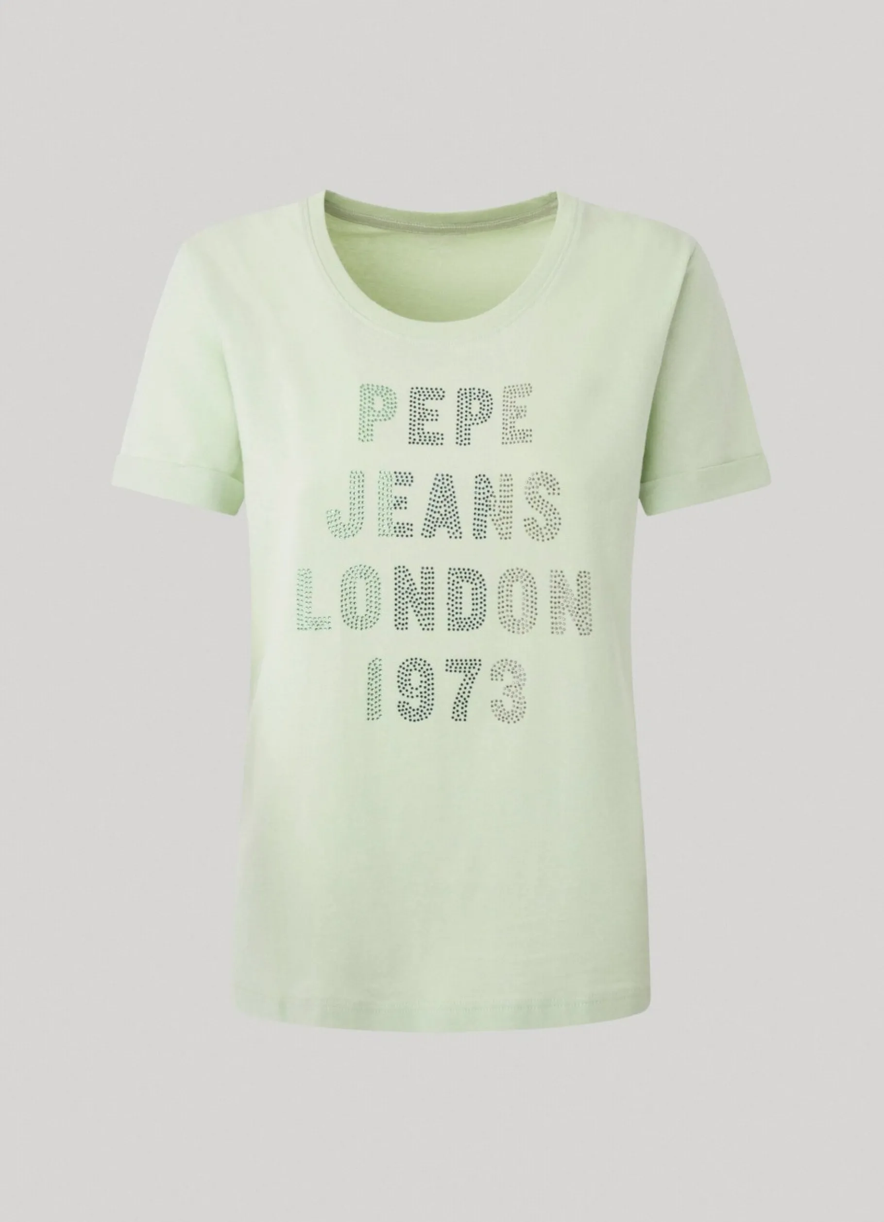 Women Pepe Jeans Strass Logo T-Shirt