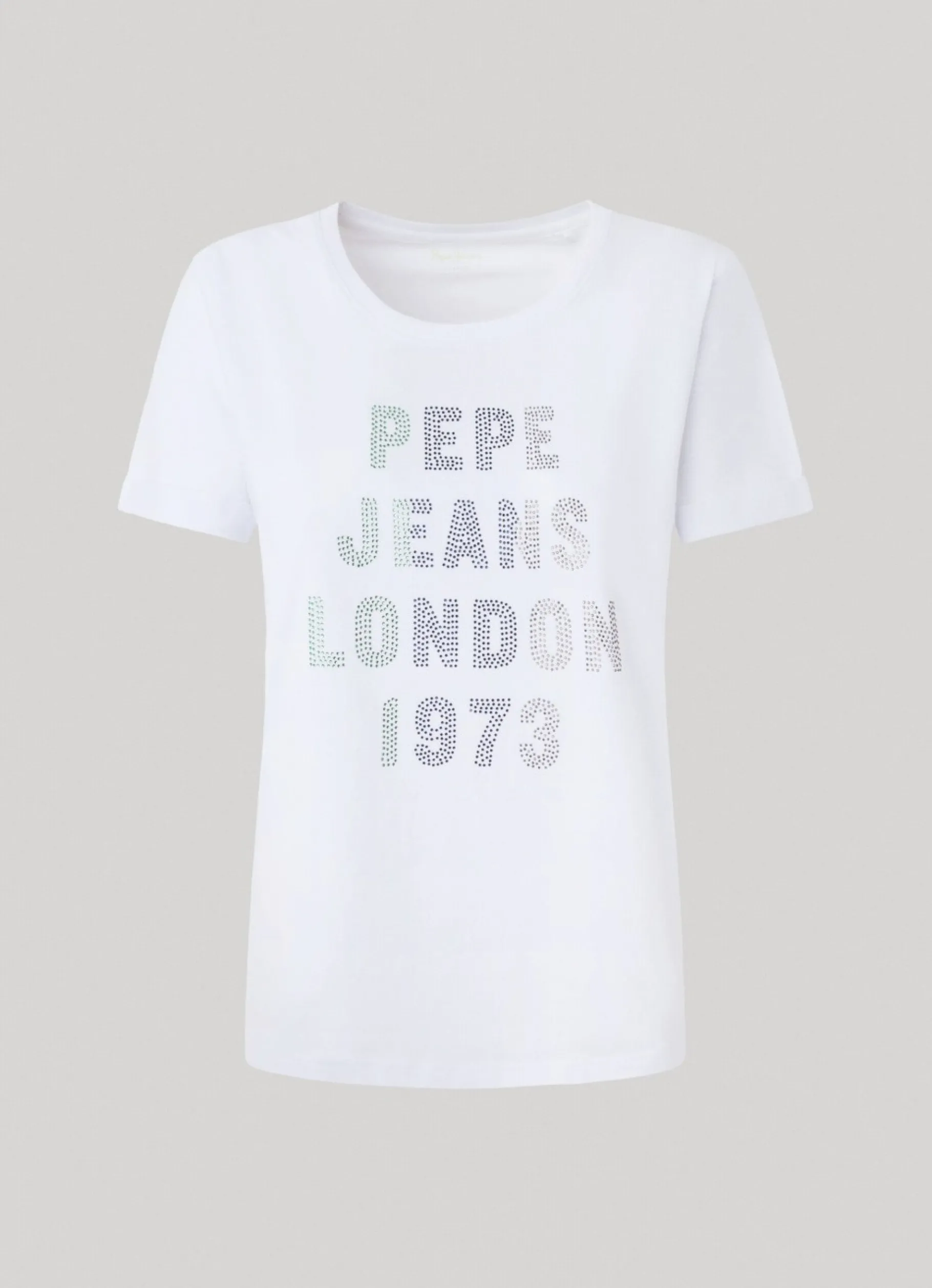 Women Pepe Jeans Strass Logo T-Shirt