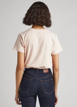 Women Pepe Jeans Strass Logo T-Shirt