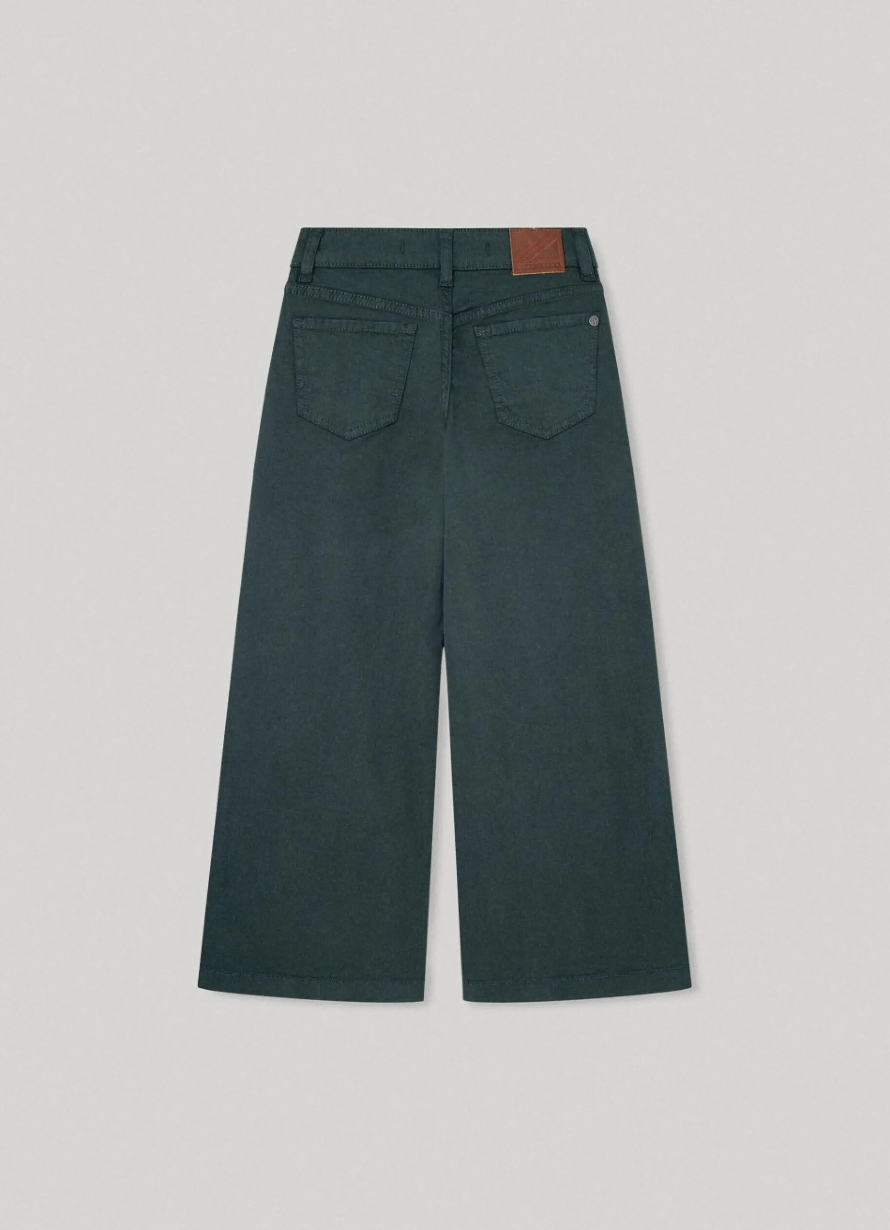 Girl Pepe Jeans Stretch Twill Palazzo Trousers
