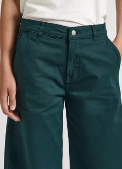 Women Pepe Jeans Stretch Twill Palazzo Trousers