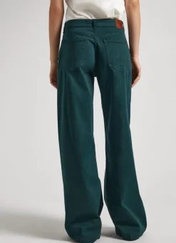 Women Pepe Jeans Stretch Twill Palazzo Trousers