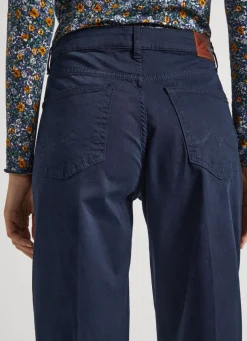 Women Pepe Jeans Stretch Twill Palazzo Trousers