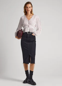 Women Pepe Jeans Stripe Print Top