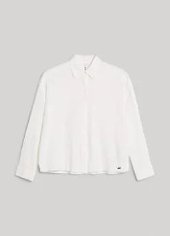 Women Pepe Jeans Striped Cotton Dobby Shirt