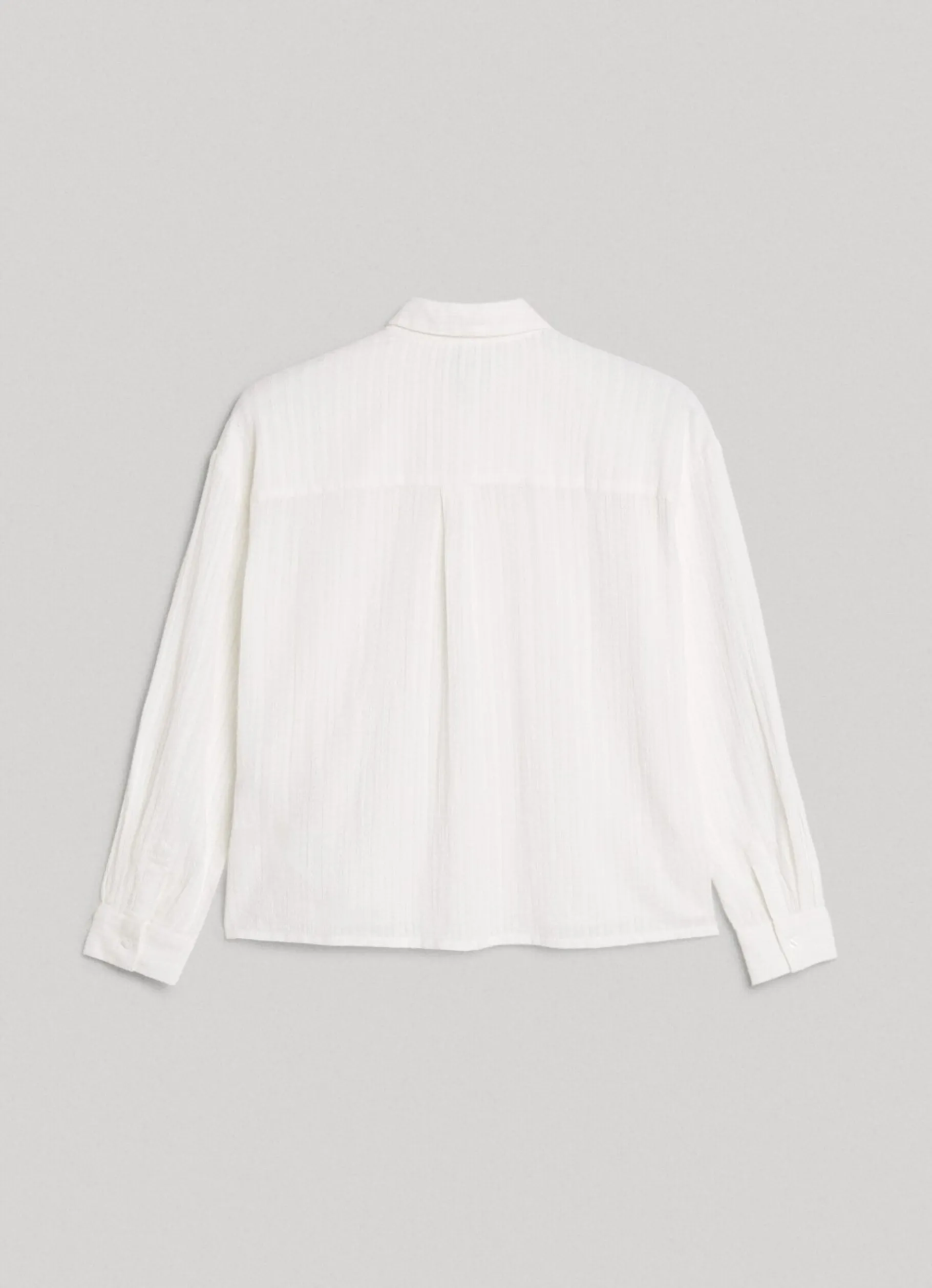 Women Pepe Jeans Striped Cotton Dobby Shirt
