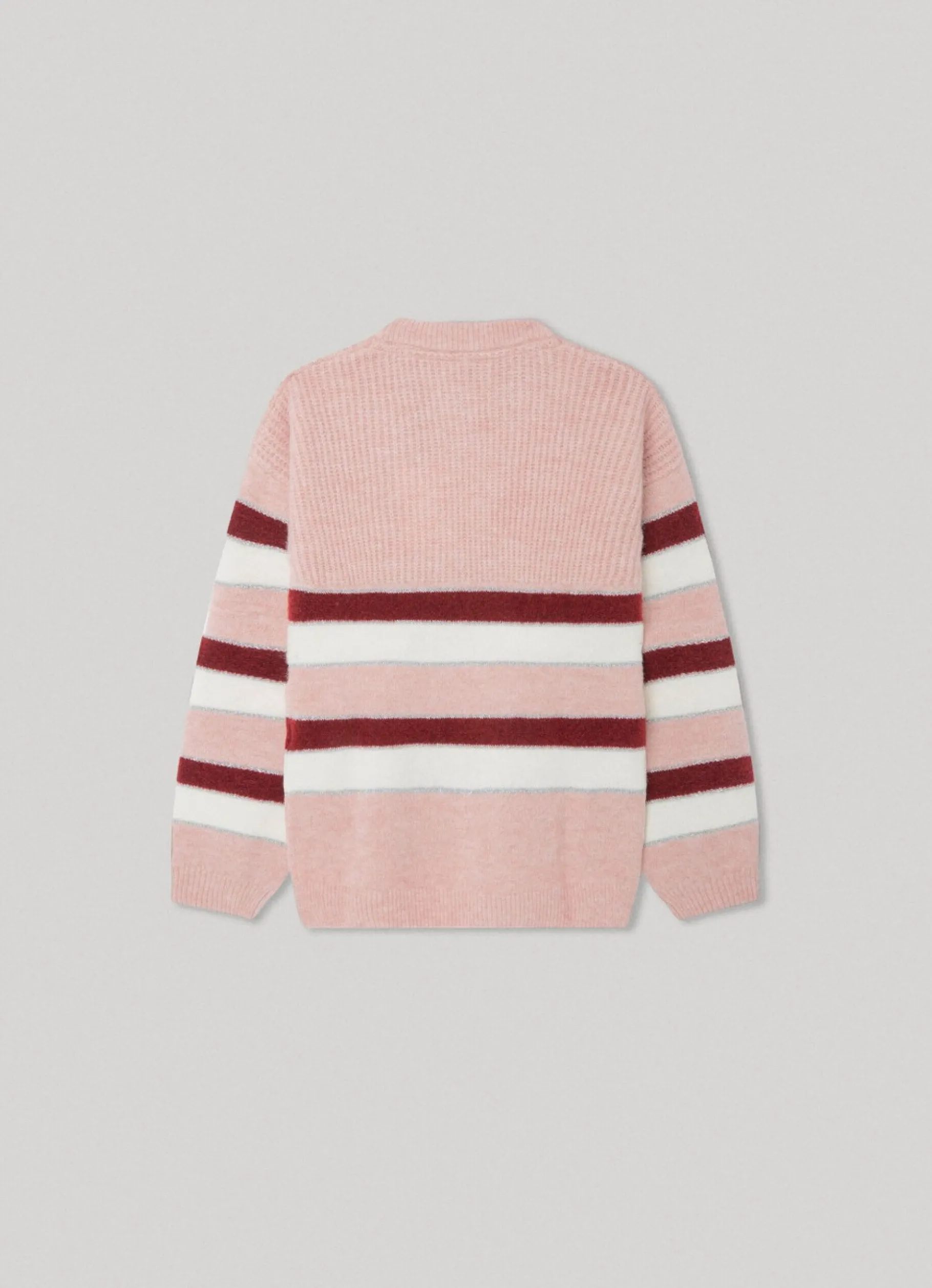 Girl Pepe Jeans Striped Crew Neck Knit
