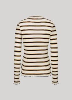 Women Pepe Jeans Striped Long Sleeve T-Shirt