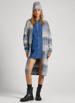 Women Pepe Jeans Striped Melange Cardigan