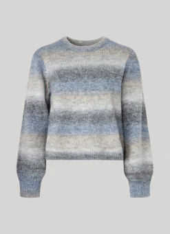 Women Pepe Jeans Striped Melange Knit