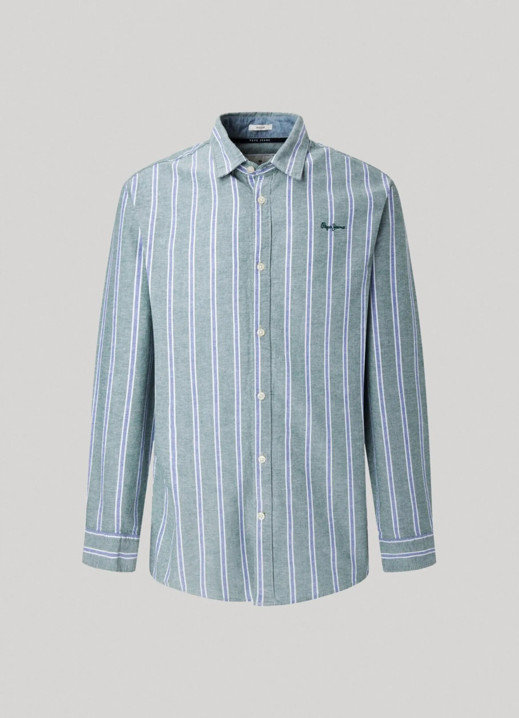 Men Pepe Jeans Striped Oxford Shirt