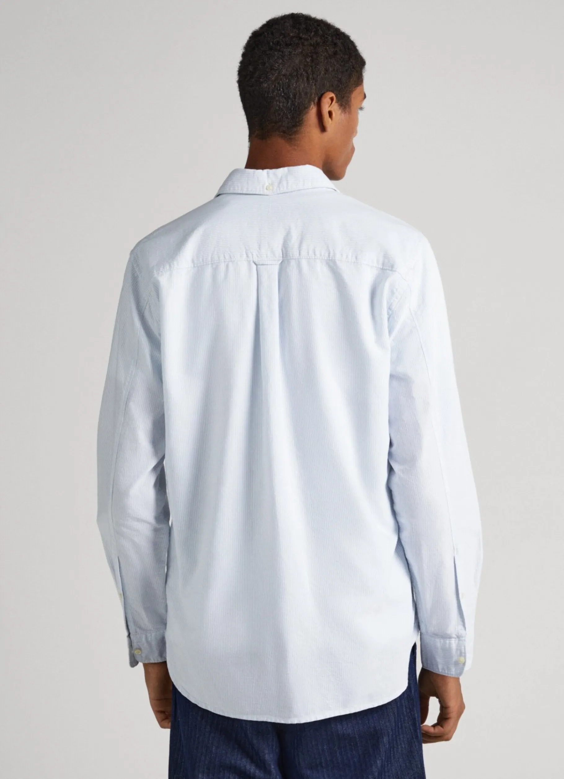 Men Pepe Jeans Striped Oxford Shirt