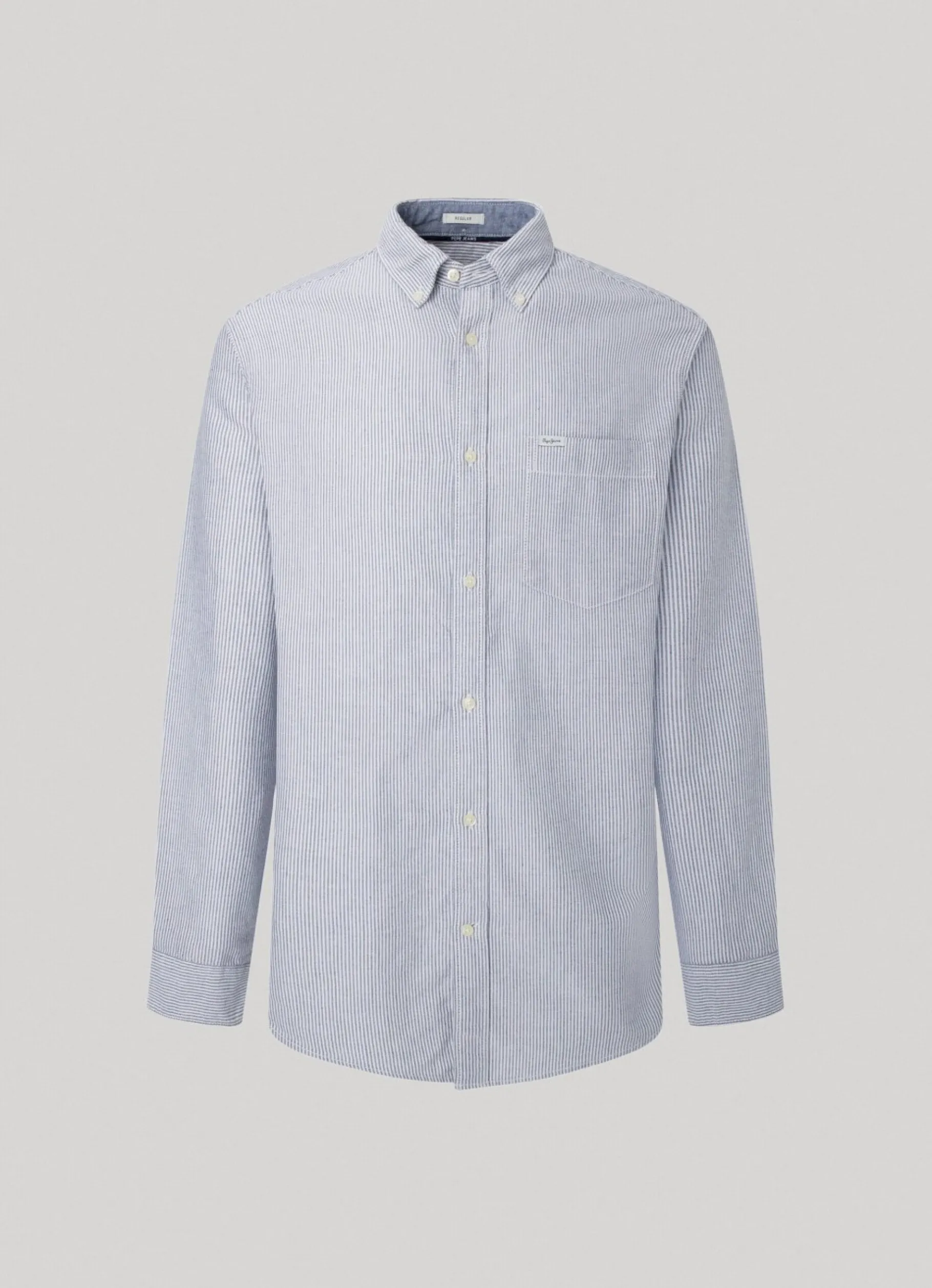 Men Pepe Jeans Striped Oxford Shirt