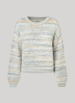 Women Pepe Jeans Striped Perkins Collar Knit