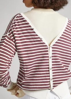 Women Pepe Jeans Striped Pima Cotton Jumper