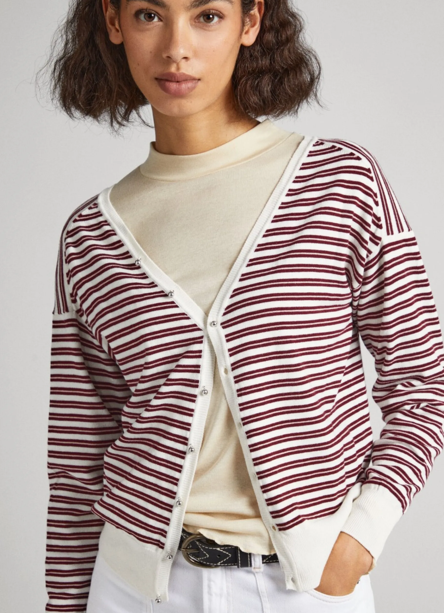 Women Pepe Jeans Striped Pima Cotton Jumper
