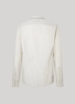 Men Pepe Jeans Striped Poplin Shirt
