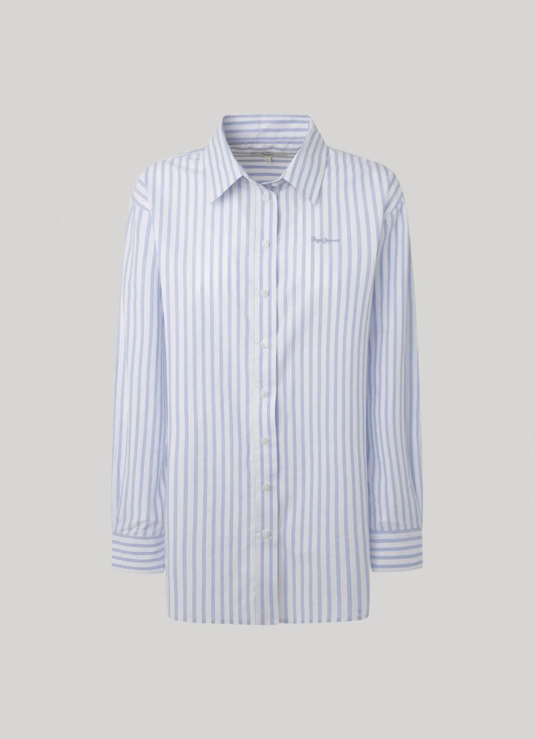 Women Pepe Jeans Striped Poplin Shirt