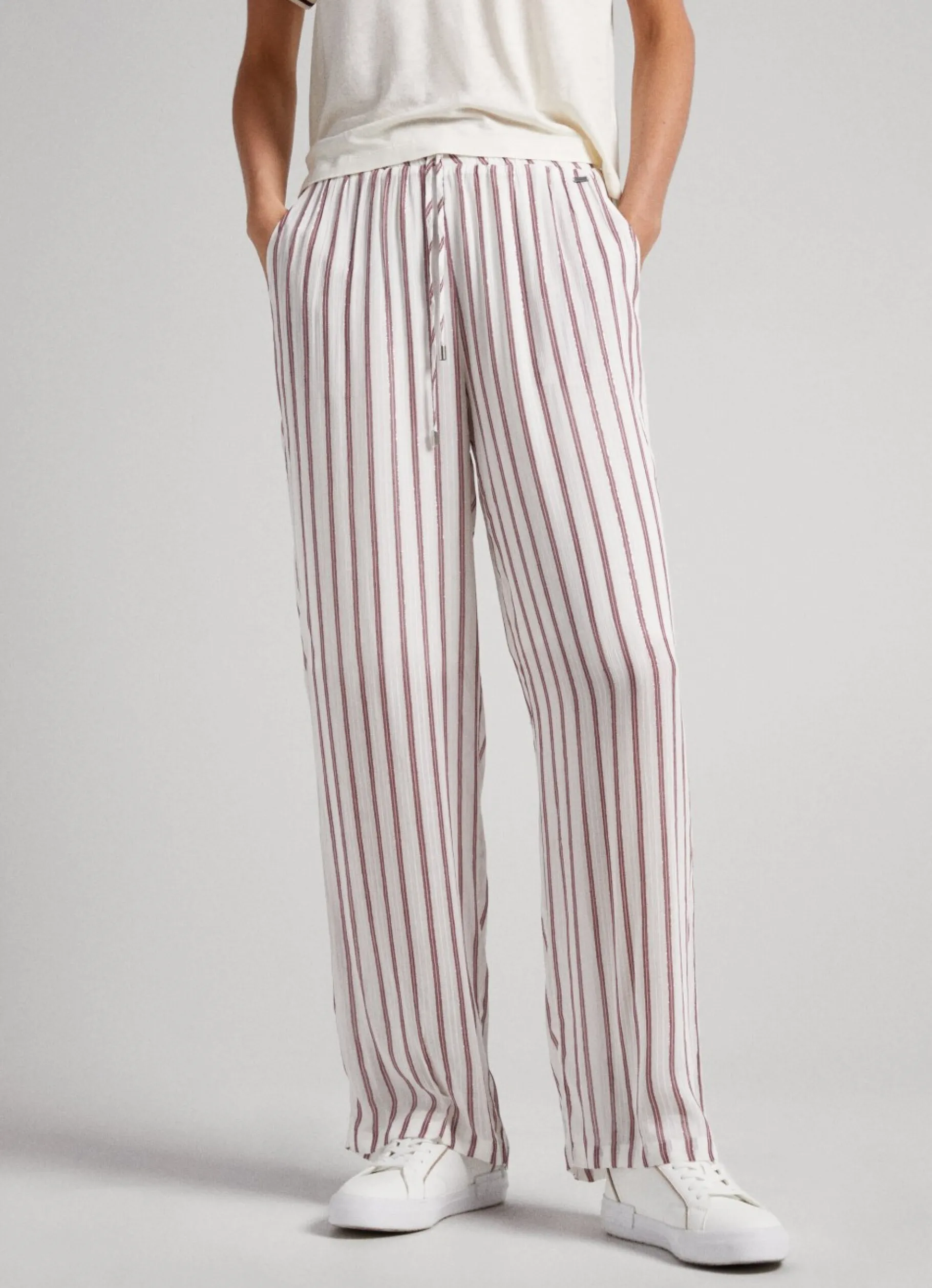 Women Pepe Jeans Striped Pyjama Trousers
