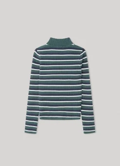 Girl Pepe Jeans Striped Ribbed Knit