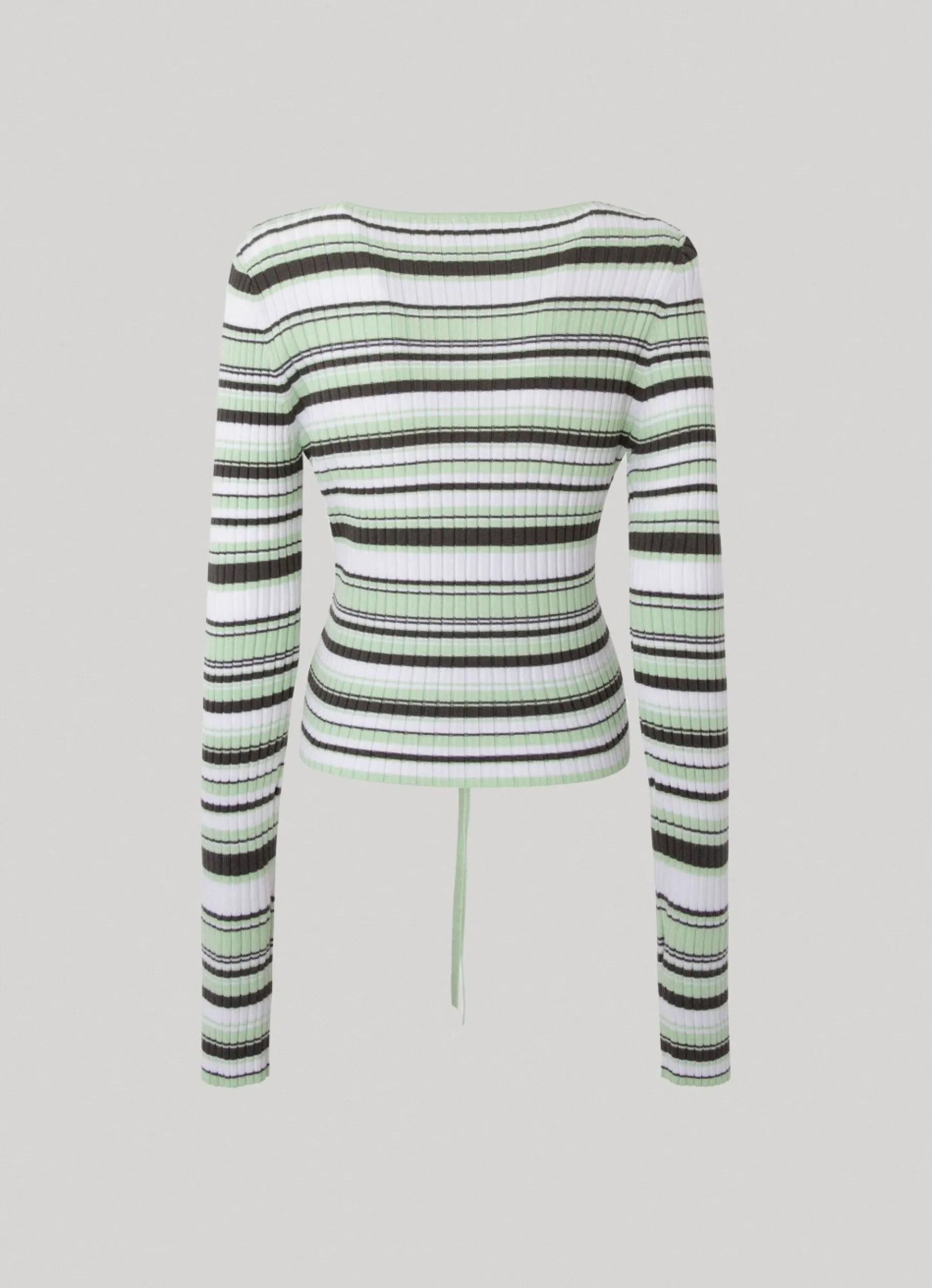 Women Pepe Jeans Striped Ribbed Top