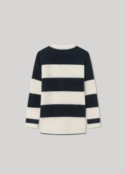 Girl Pepe Jeans Striped Round Neck Knit