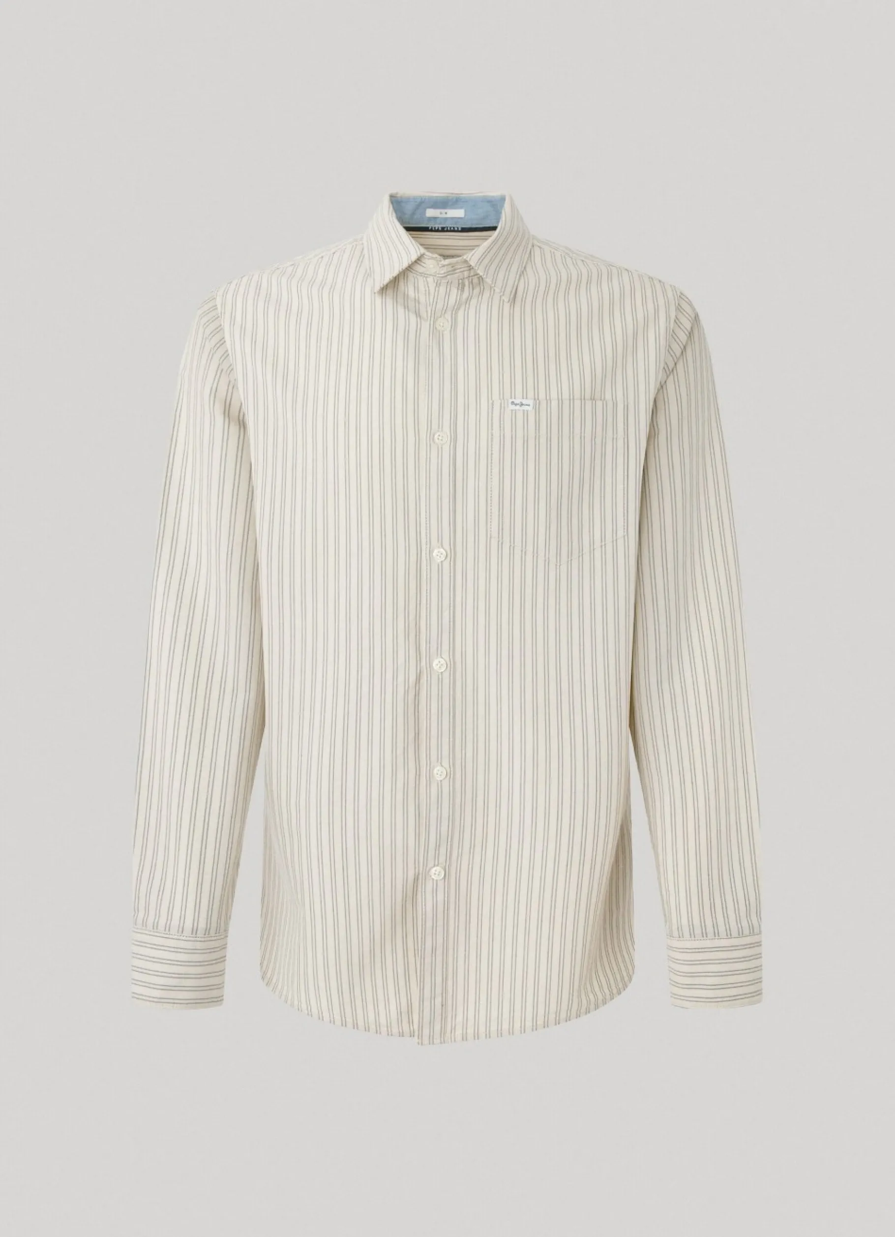 Men Pepe Jeans Striped Slim Fit Oxford Shirt