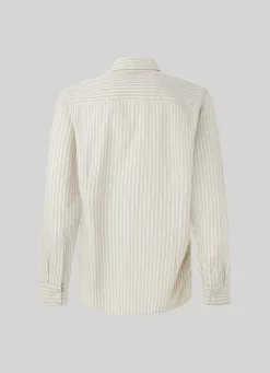 Men Pepe Jeans Striped Slim Fit Oxford Shirt