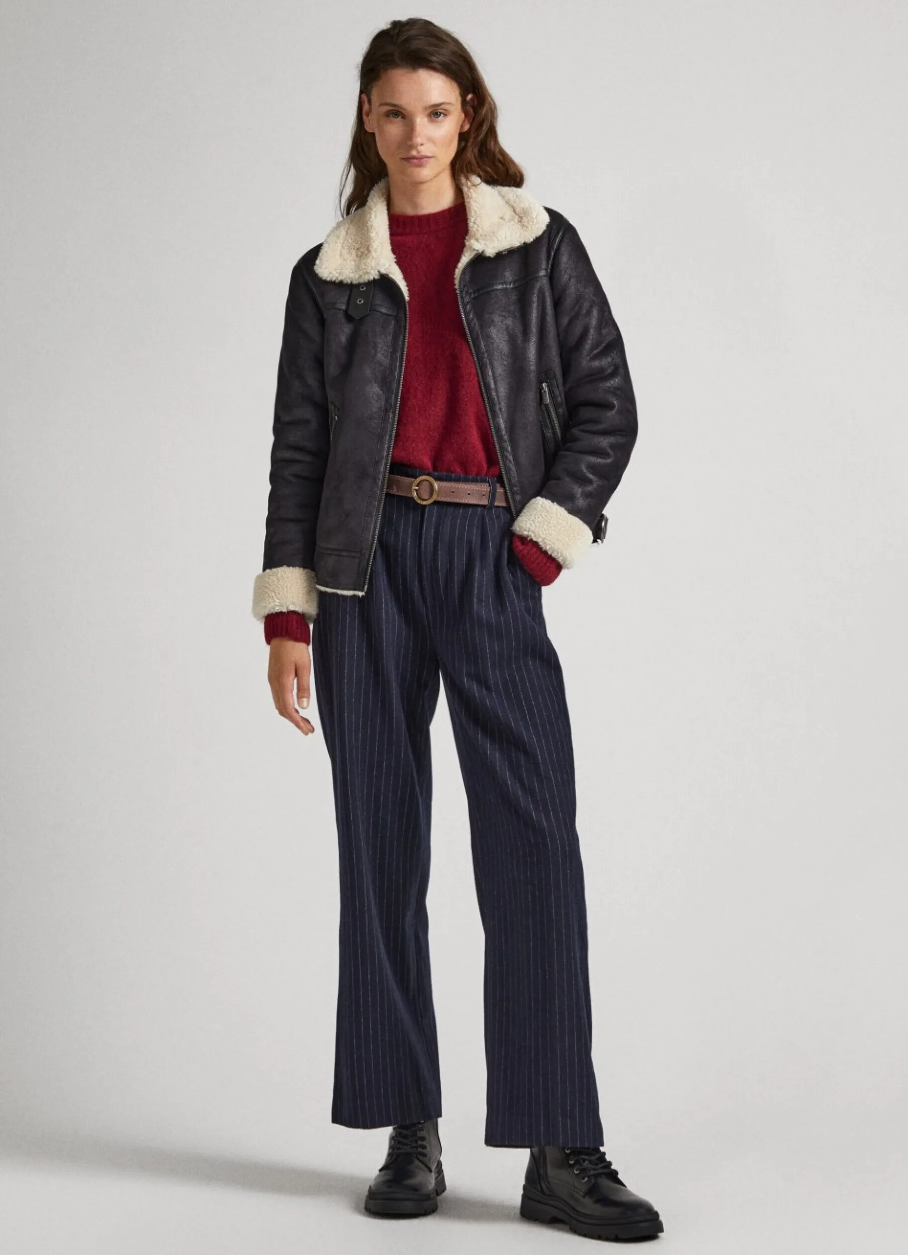 Women Pepe Jeans Striped Trousers