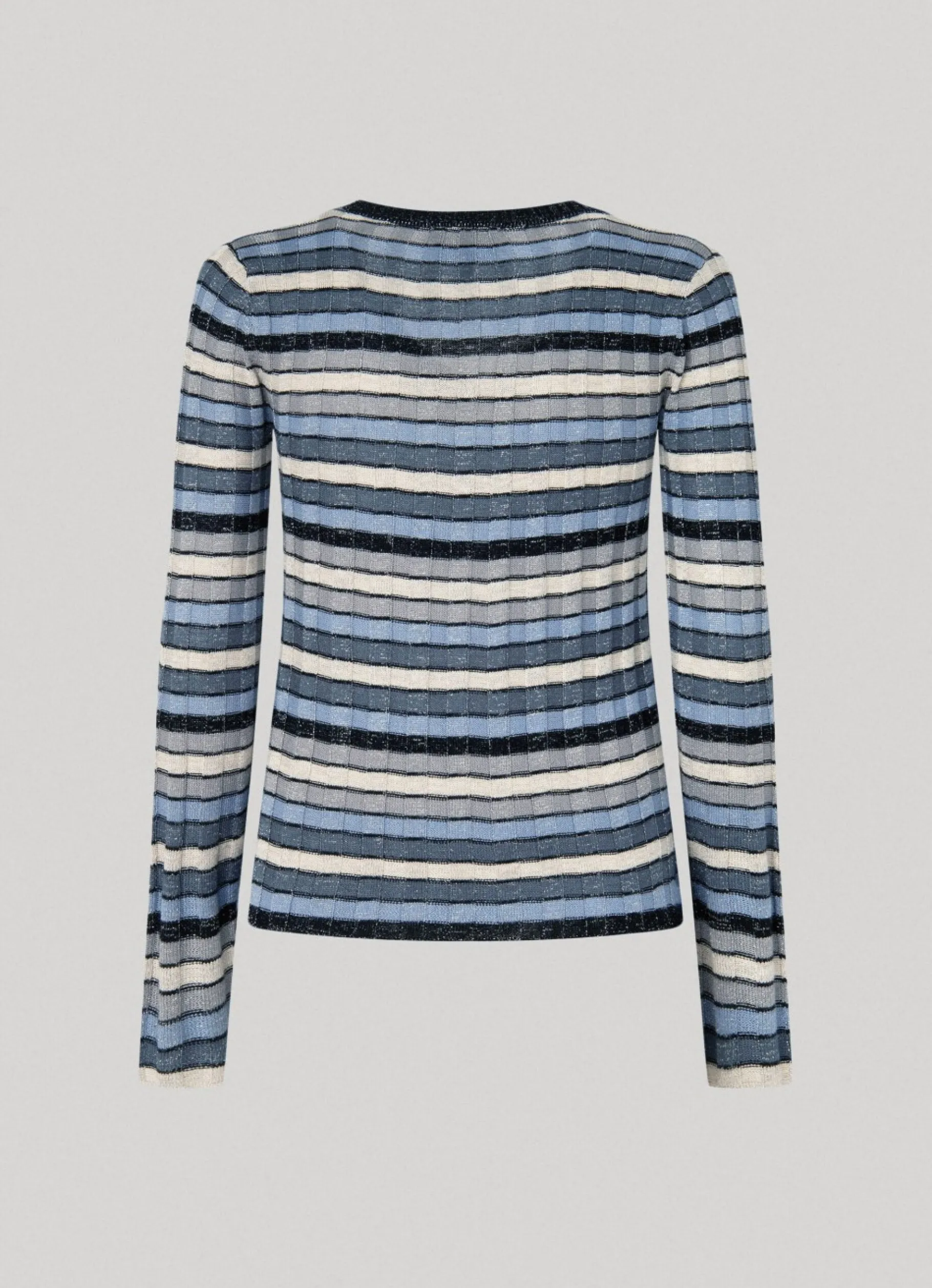 Women Pepe Jeans Striped V-Neck Knit