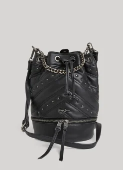 Women Pepe Jeans Studded Bucket Bag