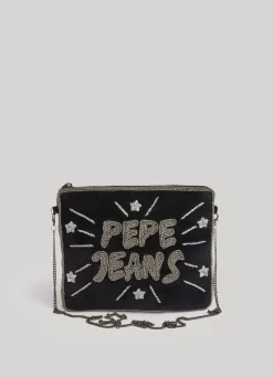 Women Pepe Jeans Studded Logo Pochette