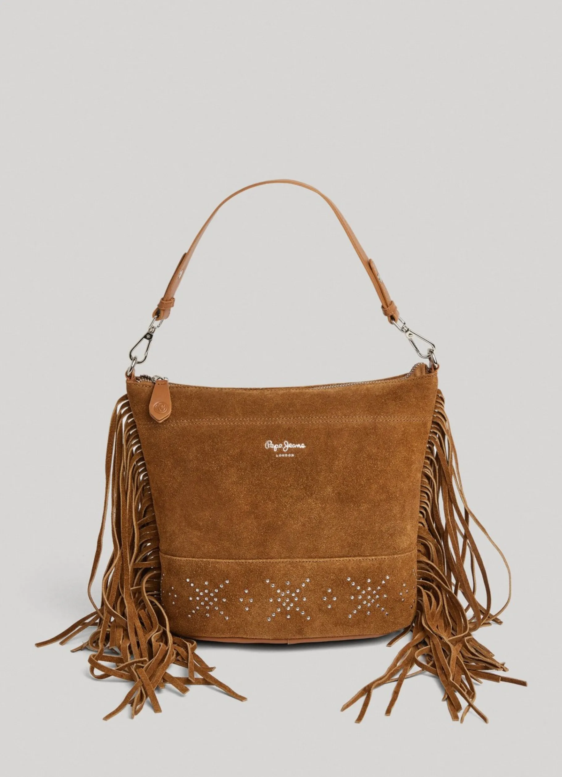 Women Pepe Jeans Suede Handbag