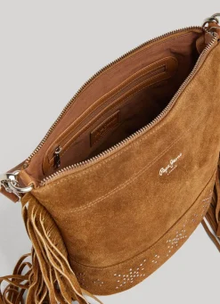 Women Pepe Jeans Suede Handbag