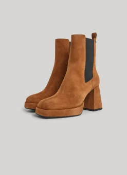Women Pepe Jeans Suede Platform Ankle Boots