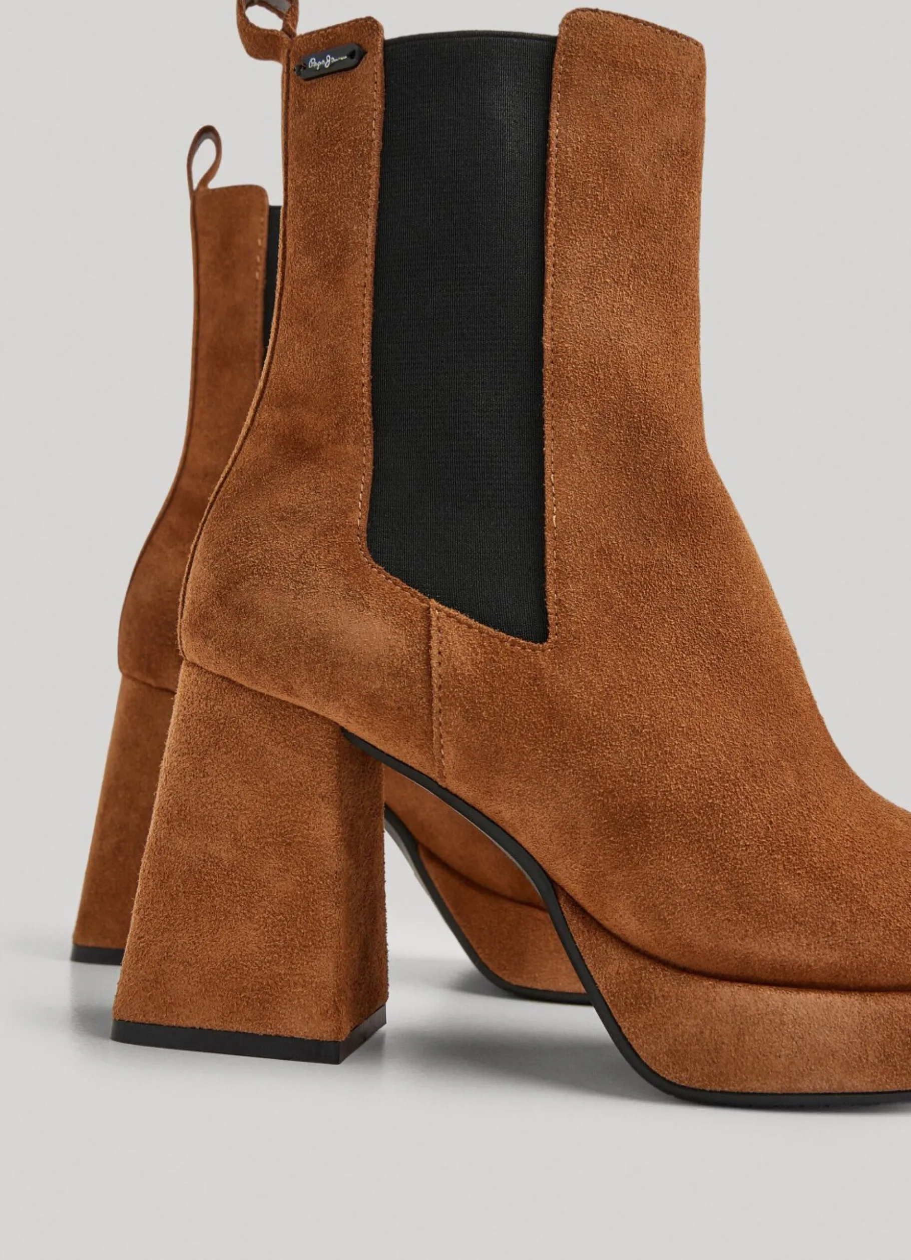 Women Pepe Jeans Suede Platform Ankle Boots