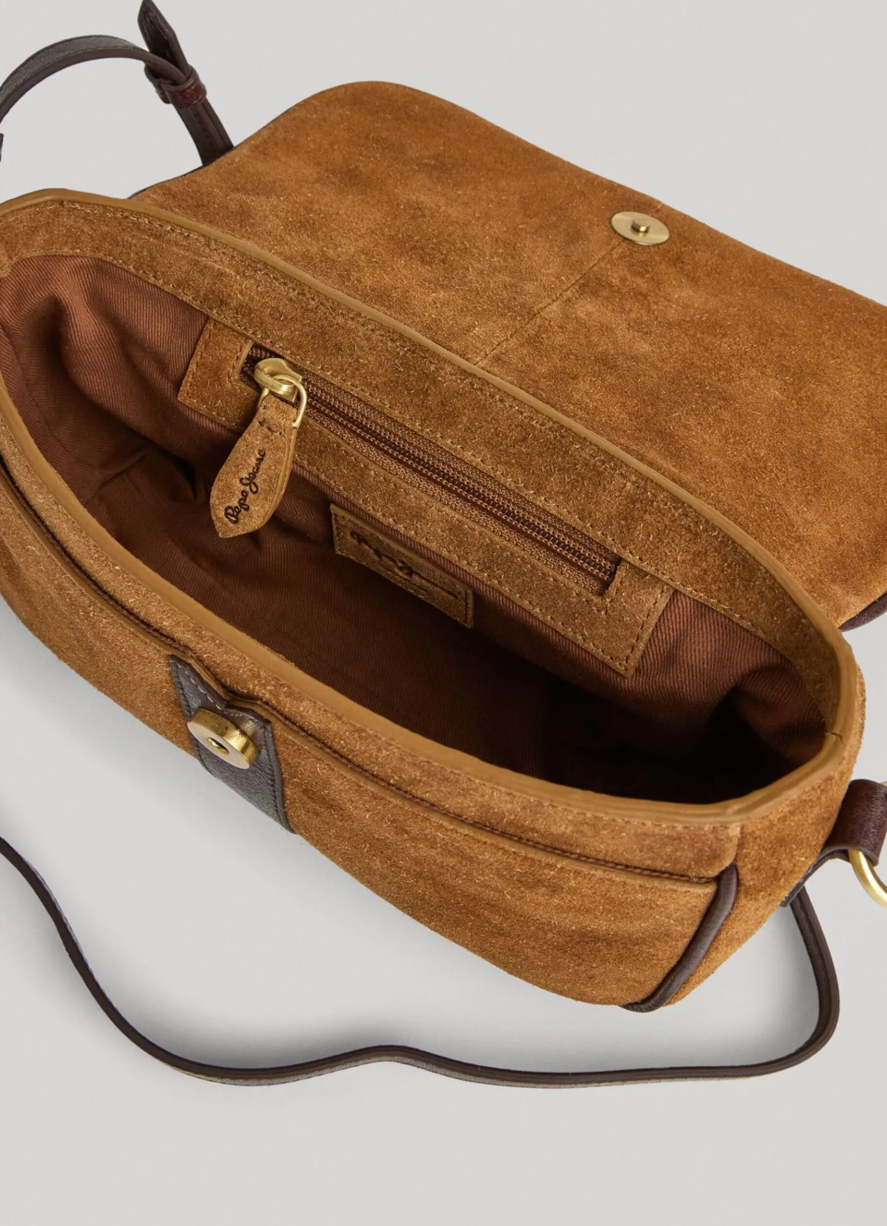 Women Pepe Jeans Suede Shoulder Bag