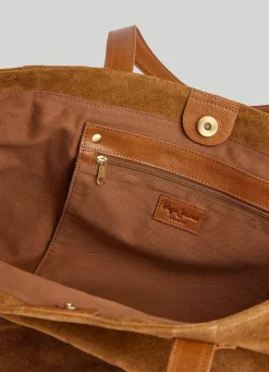 Women Pepe Jeans Suede Tote Bag