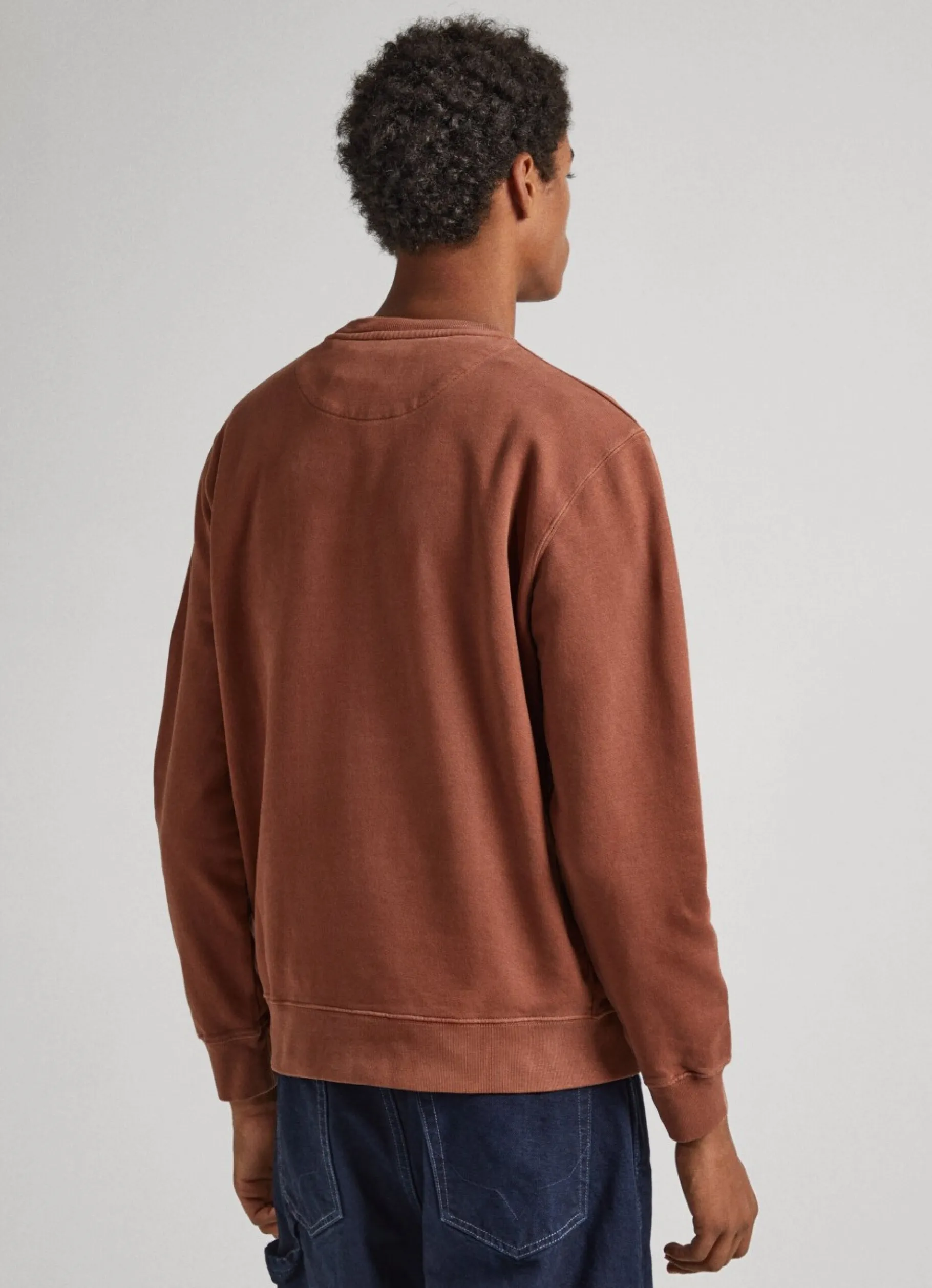 Men Pepe Jeans Sustainable Cotton Logo Sweatshirt