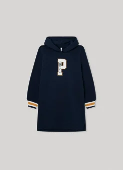 Girl Pepe Jeans Sweatshirt Dress W/ Hood