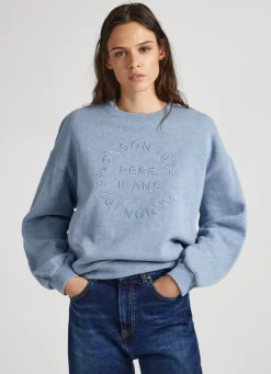 Women Pepe Jeans Sweatshirt W/ Embroidered Logo